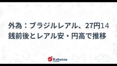 ブラジルレアルの動向と為替レートの最新情報