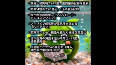 国内最高41.8度！日本を襲う“灼熱の夏” 異常気象の正体 #時事ネタ #一分でわかる #猛暑 #異常気象 #温暖化