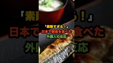 「素敵すぎる！」日本で朝食を食べた外国人の反応 #外国人の反応 #日本 #海外の反応