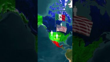 What If Canada and Mexico Switched Places on the Map?🌎 #canada #mexico