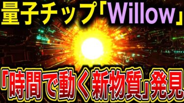 「時間で動く新物質」Googleの量子チップwillowが発見。宇宙の常識を覆す驚異の実験成功概要（ミュンヘン工科大学､プリンストン大学､グーグル クアンタム
