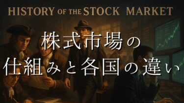株式市場の仕組み：日本株式市場と米国株式市場と中国株式市場の比較、世界の株式市場ランキングと規模