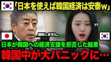 【海外の反応】「韓国は現実が全く見えていない…」韓国のアホさに呆れて日本が支援拒否を突きつけると…