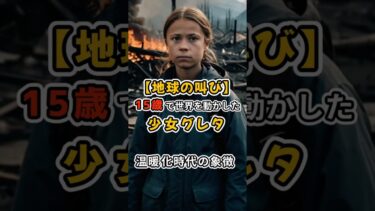 【地球の叫び】15歳で世界を動かした少女グレタ〜温暖化時代の象徴〜