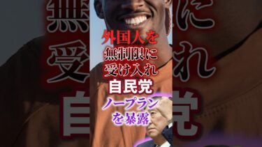 【移民問題】無制限に受け入れ｜アフリカ移民｜移民は宝【自民党｜石破茂】日本人ファースト #shorts