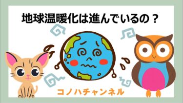 コノハチャンネル【第11回】地球温暖化は進んでいるの？