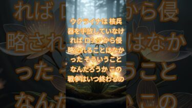 ウクライナは 核兵器を手放していなければ ロシアから侵略されることはなかった そういうことなんだろうか この戦争はいつ終わるの#ウクライナ #ロシア侵攻