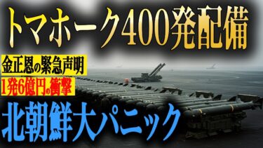 1発6億円トマホーク400発配備で北朝鮮が激怒、金正恩『極めて危険』と異例の緊急声明、中国も台湾侵攻計画見直しを迫られた真の理由