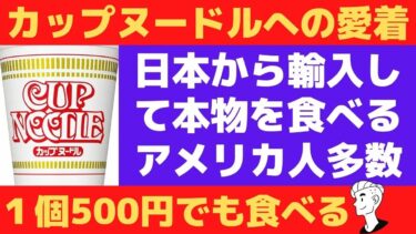 【海外の反応】日清カップヌードルを日本から輸入して食べるアメリカ人多数！1個550円のカップヌードル！