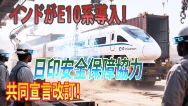 【衝撃】インドが日本の新幹線E10系を導入！安全保障協力で日印が歴史的前進