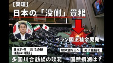 【国際ニュース】イラン核問題で国連制裁再発動　日本が「遺憾」を表明し対話継続を強調