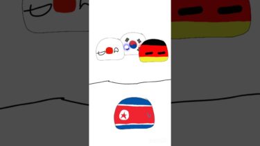 もし北朝鮮が韓国にミサイルを発射したらどうなる！？ #countryballs #ポーランドボール