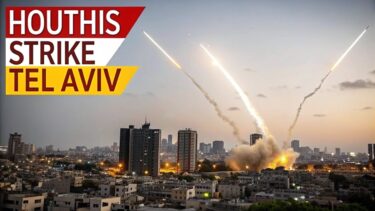Yemen Houthis Strike Back at Israel Capital Tel Aviv