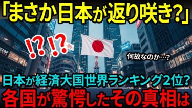 【海外の反応】「まさか…日本が再び？？」世界2位の経済大国に返り咲きが判明し各国が驚愕…その理由とは？