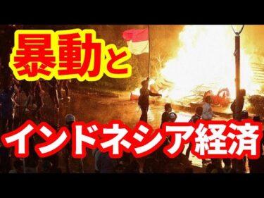 【インドネシア】各地で暴動が拡大！背景にある経済問題を解説！