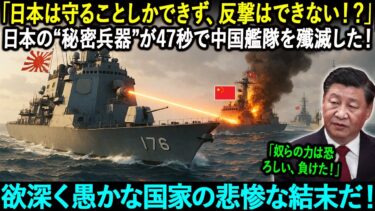 【海外の反応】日本の強硬な行動が中国を恐慌に陥れた！強欲な膨張の末路は悲惨だ！