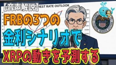 最新【リップルXRP】【予測】アメリカ・FRB政策金利(FOMC)  ３つのシナリオとXRPクジラ【音声解説】