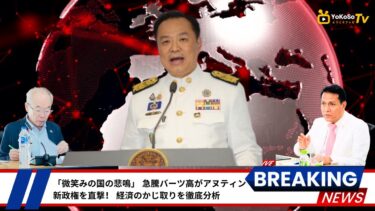 #タイ #タイ経済 #バーツ高 #アヌティン #為替 #国際ニュース #アジア経済 #タイ旅行