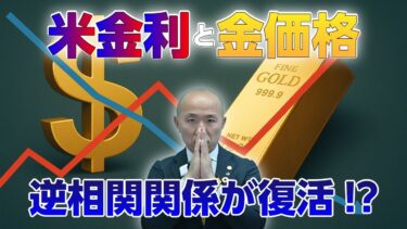 米金利と金価格の逆相関関係が復活!?｜リファスタ