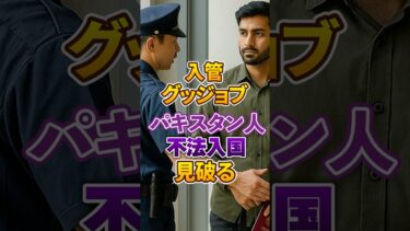 【移民問題｜パキスタン人】入国管理局 グッジョブ｜不法入国を見破る