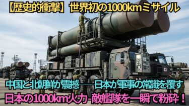 【歴史的転換】中国・北朝鮮が震撼！日本の1000km級長射程ミサイル配備で東アジアの勢力図が覆る…