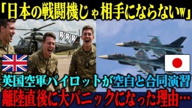 【海外の反応】「日本人パイロット？ショボ過ぎるだろw」空自との合同演習に挑んだ英国空軍パイロットが、離陸直後に顔面蒼白となった理由