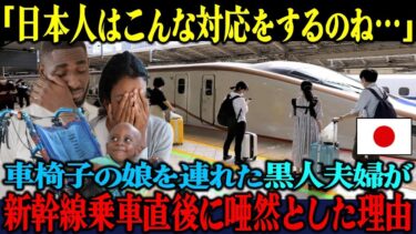 【海外の反応】「これが日本人なのか…」車椅子の娘を連れた黒人夫婦が、初めて北陸新幹線に乗った直後に涙が止まらなくなった理由【海外レビュー】【日本称賛】