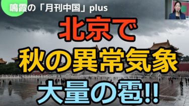 北京で秋の異常気象!大量の雹!!#中国#中国経済#習近平#米中対立#台湾##アメリカ#ロシア