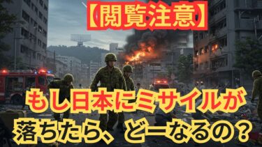 【閲覧注意】もし日本にミサイルが落ちたら、どーなるの？