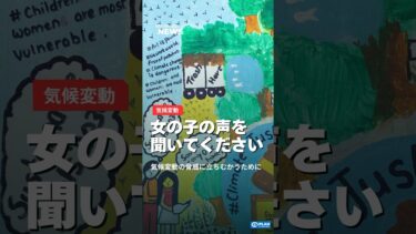 【気候変動】女の子の声を聞いてください　#気候変動 #異常気象 #ngo
