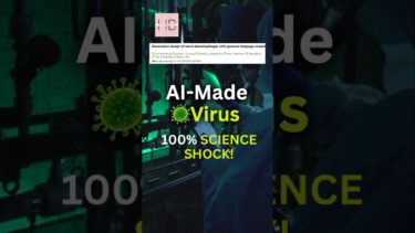 USA Scientists Create World 1st AI Designed KILLER Viruses 🦠 #shorts #health