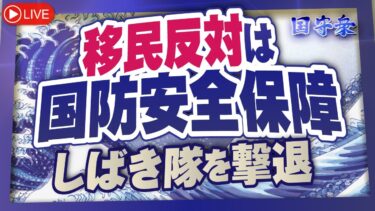 【くにもり】移民反対は国防安全保障　しばき隊を撃退[桜R7/9/18]
