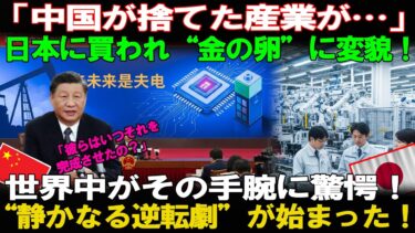 【海外の反応】「中国が見捨てた産業が“日本で復活”！」買収からわずか数年で世界を驚かせた“逆転劇”とは？失敗作が“金の卵”に変わった驚愕の理由！世界が称賛する日本の再生力！