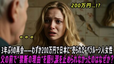 【海外の反応】わずか200万円で日本に“売られた”ベラルーシ人女性。3年ぶりに父と再会した瞬間、彼女が泣き崩れた理由とは――。