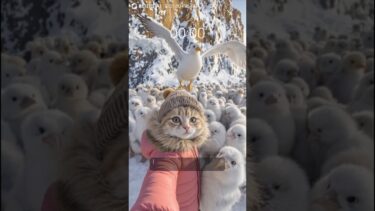 So cute even global warming took a break.可愛すぎて地球温暖化も一休み。#shorts #trap