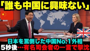 【海外の反応】【海外の反応】中国外交官「日本は終わりだ」→BBC司会者の一撃で沈黙