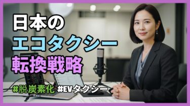 日本のエコタクシー転換戦略 #脱炭素化 #EVタクシー