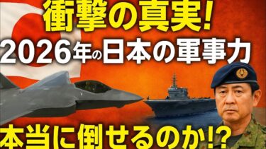 😱2026年、日本の軍事力が覚醒！中国とアメリカに勝てるのか!?⚔️🇯🇵