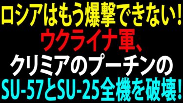 🚩【国際ニュース】ロシアはもう爆撃できない！ウクライナ軍、クリミアのプーチンのSu-57とSu-25全機を破壊！JPNews 360