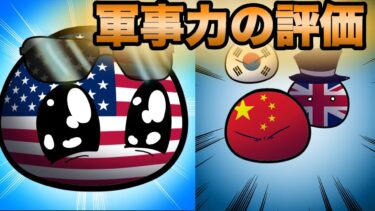 アメリカと見る各国の軍事力【ポーランドボール】