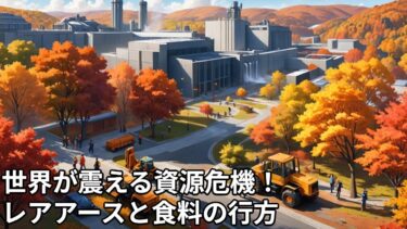 世界経済を揺るがす資源の未来：レアアースから食料まで