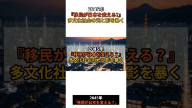 2045年、移民が日本を変える？多文化社会の光と影を暴く！ #2045年 #多文化社会 #未来日本 #ai社会 #移民 #移民問題