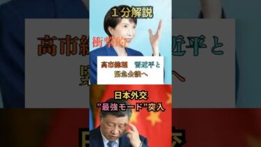 【速報】高市総理×習近平が緊急会談へ!日本外交が歴史的転換点に高市早苗 #中国会談 #外交ニュース #政治ショート