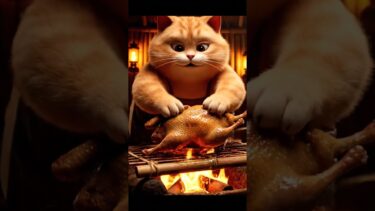 【至福の時間】もぐもぐ×ぽっちゃり猫🐾🍜✨ #shorts #猫 #食べる猫 #日本