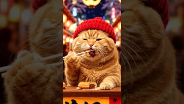 このかわいさ、罪レベル🐱💖🍜 #shorts #猫 #食べる猫 #日本