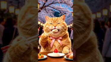 食べる姿が天使すぎる😇🐱🍜 #shorts #猫 #食べる猫 #日本