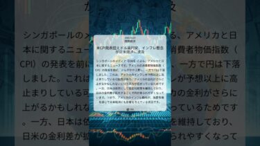 米CPI発表控えドル高円安、インフレ懸念が日米経済に波及｜CNA｜2025/10/23｜国際経済