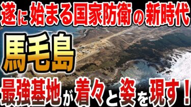 遂に始まる国家防衛の新時代、馬毛島の最強基地が着々と姿を現す!
