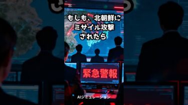 もしも、北朝鮮にミサイル攻撃されたら – AIシミュレーション