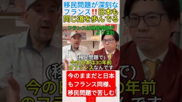 移民問題が深刻なフランス‼️日本も同じ道を歩んでる💢＃shorts ＃移民問題 ＃フランス ＃ニコラ ＃河合ゆうすけ